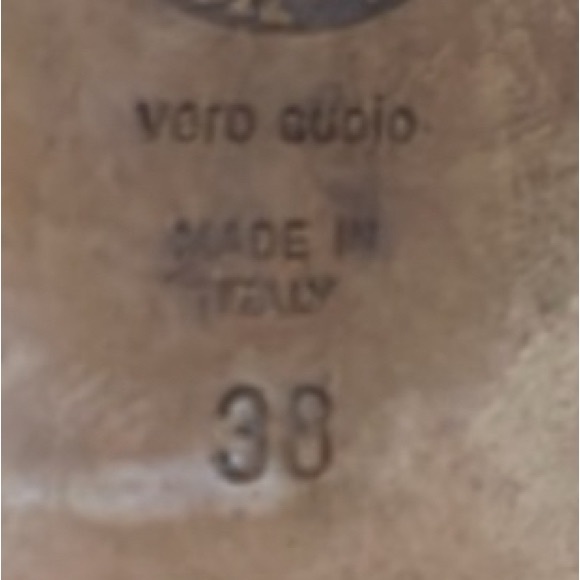 Italian leather vintage unisex Vero Cuoio dress shoes - size 38 - lace up oxford - Picture 10 of 10